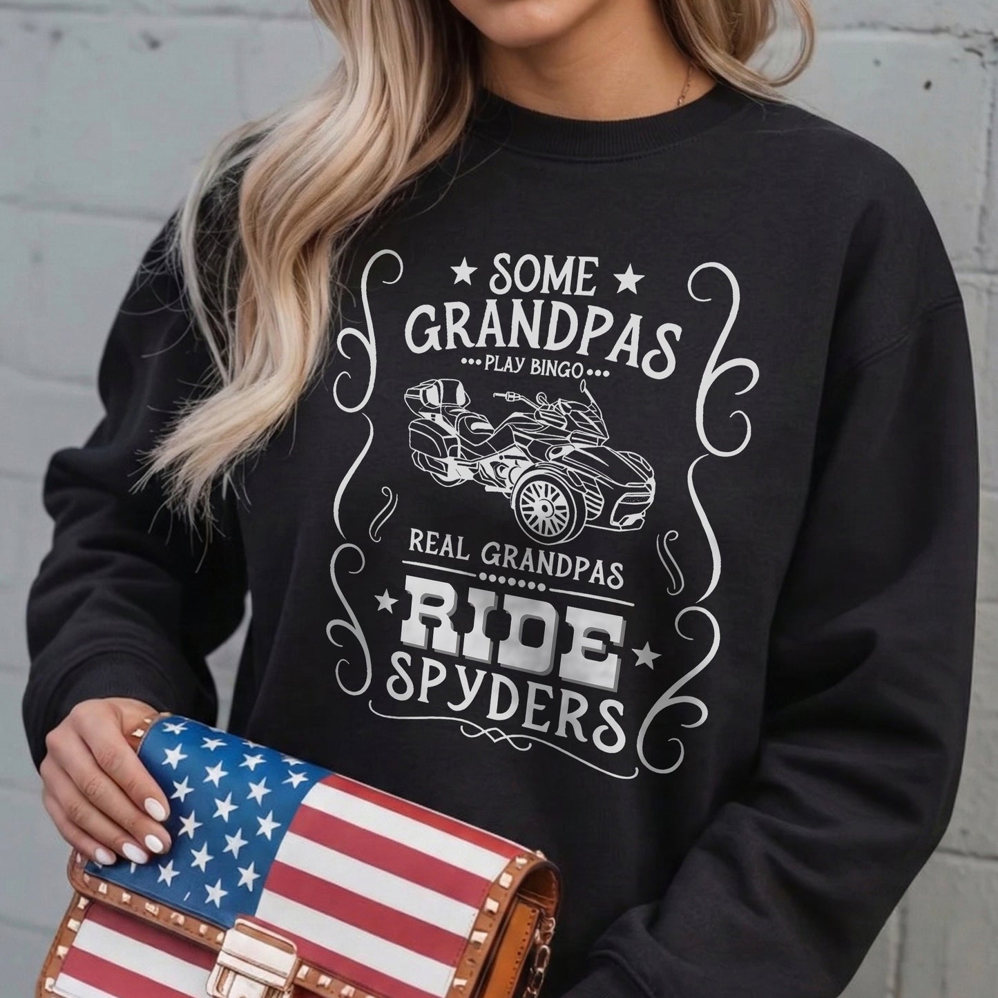 Real Grandpas Ride Spyders T-shirt