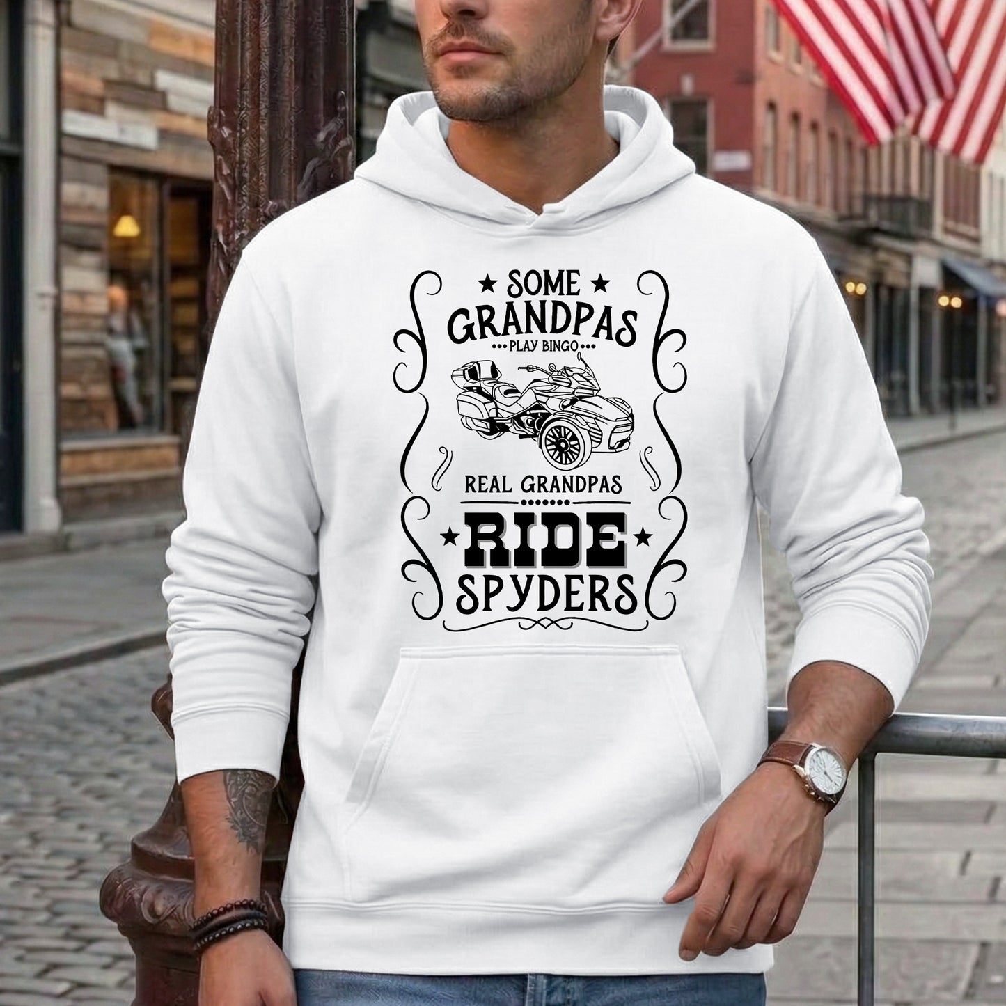 Real Grandpas Ride Spyders T-shirt