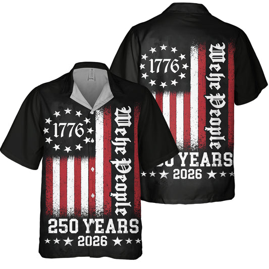 250th Anniversary Of The United States Independence Day Chest Pocket Holiday Hawaiian Shirt