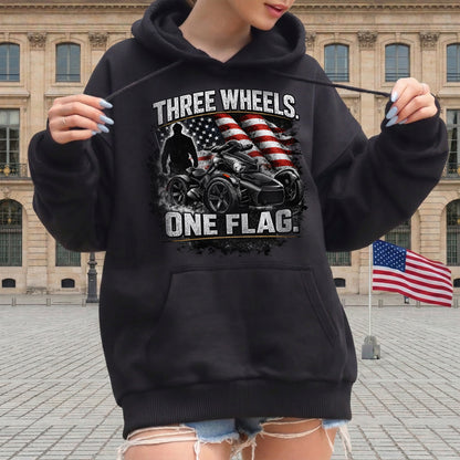 Three Wheels One Flag T-shirt