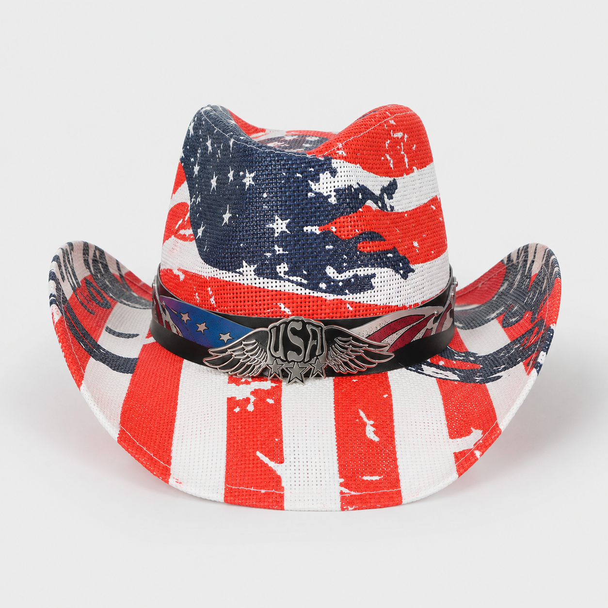 America 250 Patriotic Fedora Hat, American Flag Western Cowboy