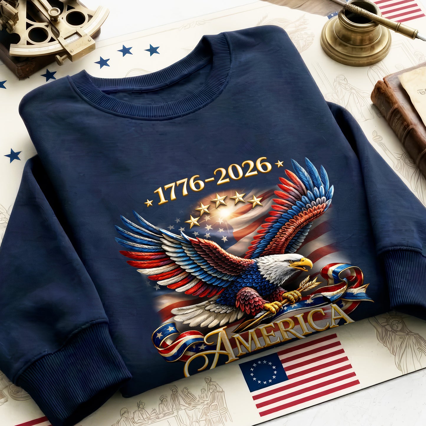 USA 250th Anniversary Eagle Shirt 1776–2026 – Patriotic American Eagle Unisex