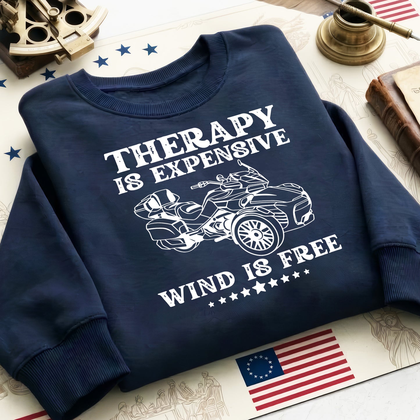 Therapy is Expensive Wind is Free Spyders T-shirt