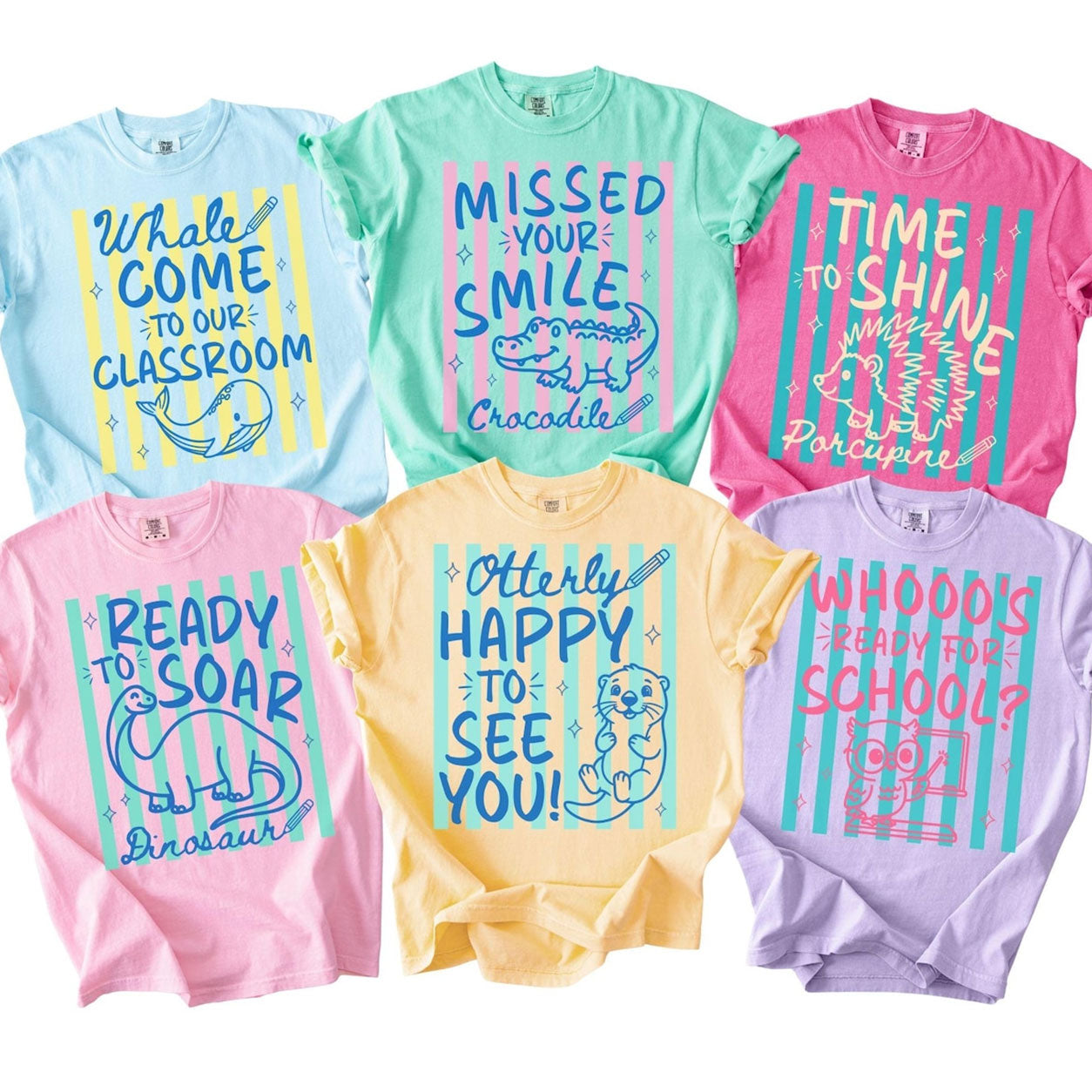 Funny Animal Teacher Shirt for Back to School Teacher Shirt