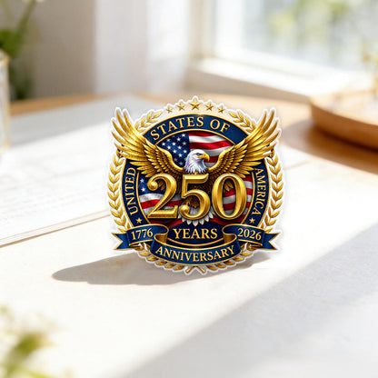 Combo 5 Patriotic Designs - America 250 Acrylic Pin Set