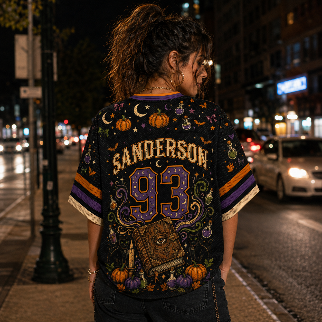 Custom Halloween Sanderson Mesh Jersey
