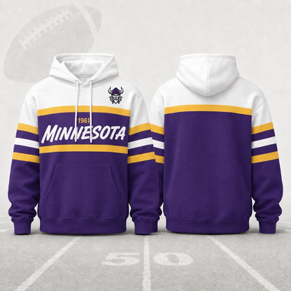 Unisex Football Retro City Letter Hoodie All Team Color