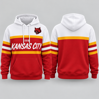 Unisex Football Retro City Letter Hoodie All Team Color