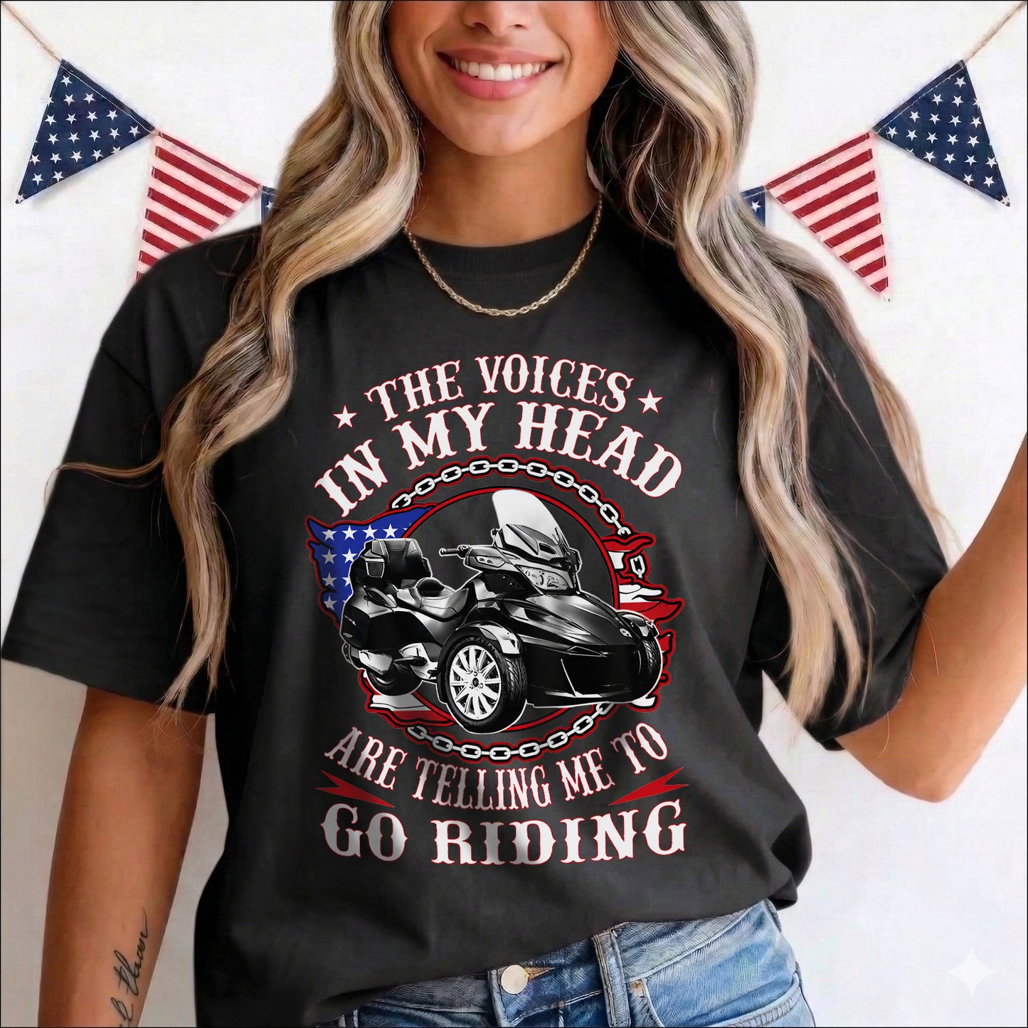 The Voice in My Head Spyder Riding T-shirt