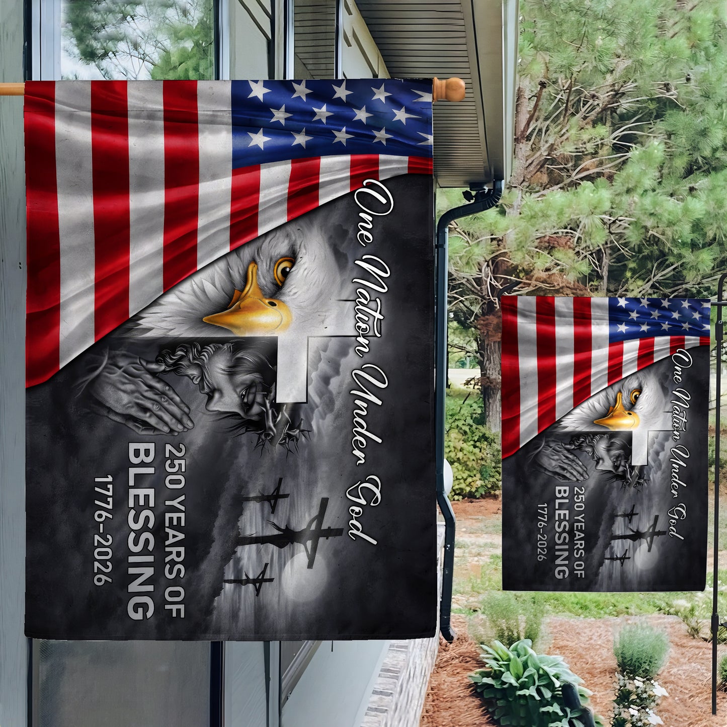 One Nation Under God 250 years of Blessing Flag