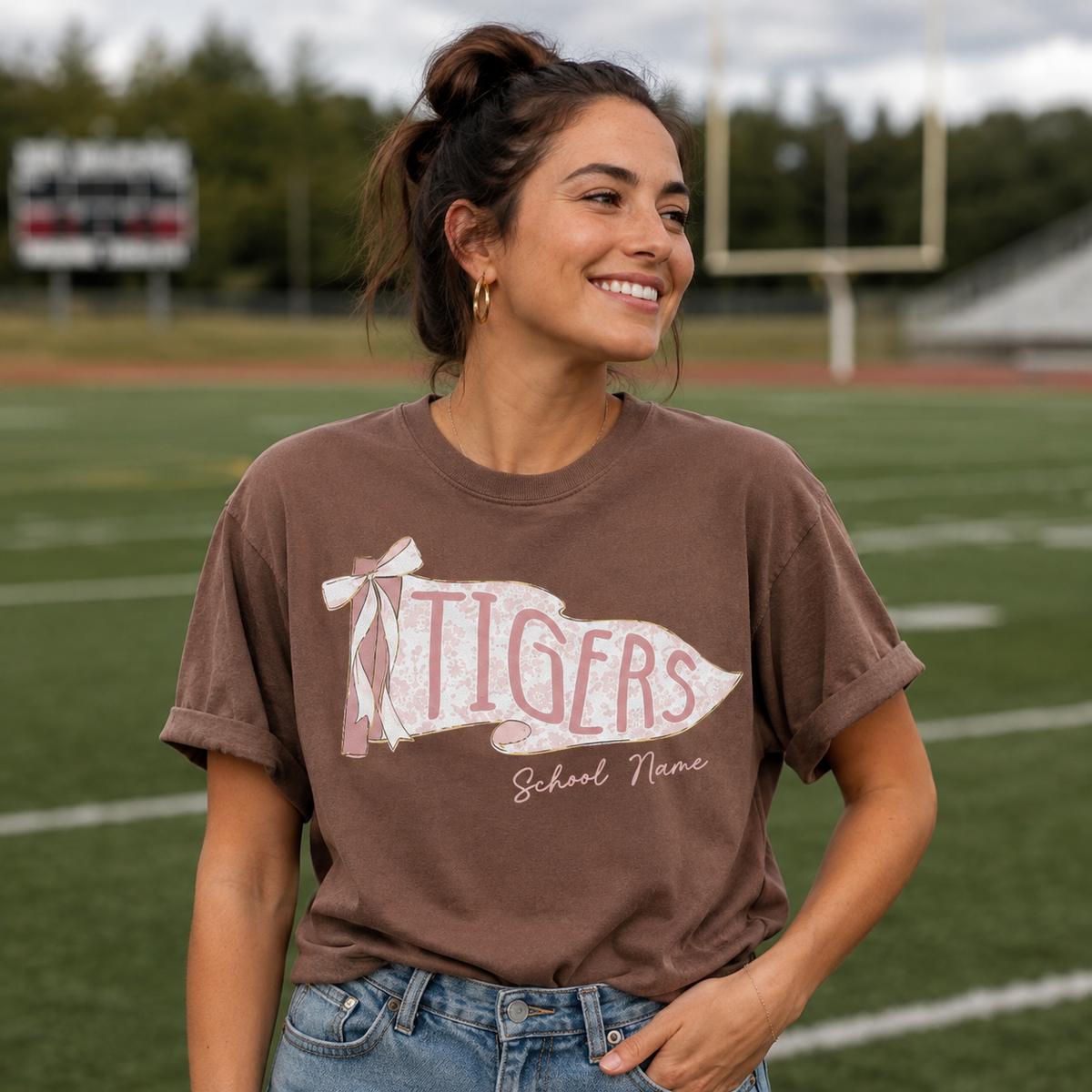 Custom Football Pennant Shirt