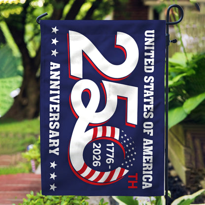 Patriotic 250th Anniversary 1776 2026 United States of America Flag