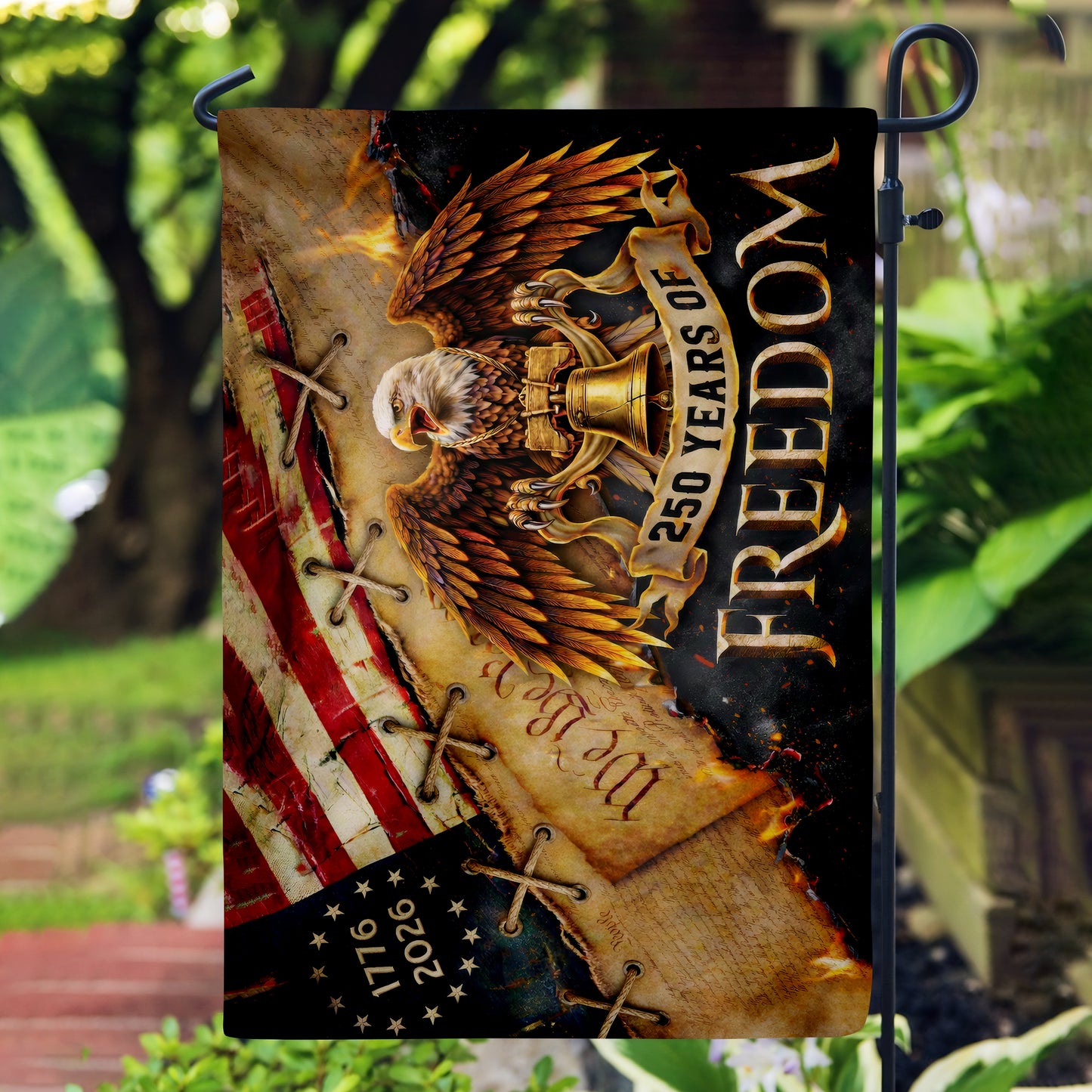 America 250 Freedom Eagle Flag, Patriotic 1776 2026 We The People Outdoor Flag