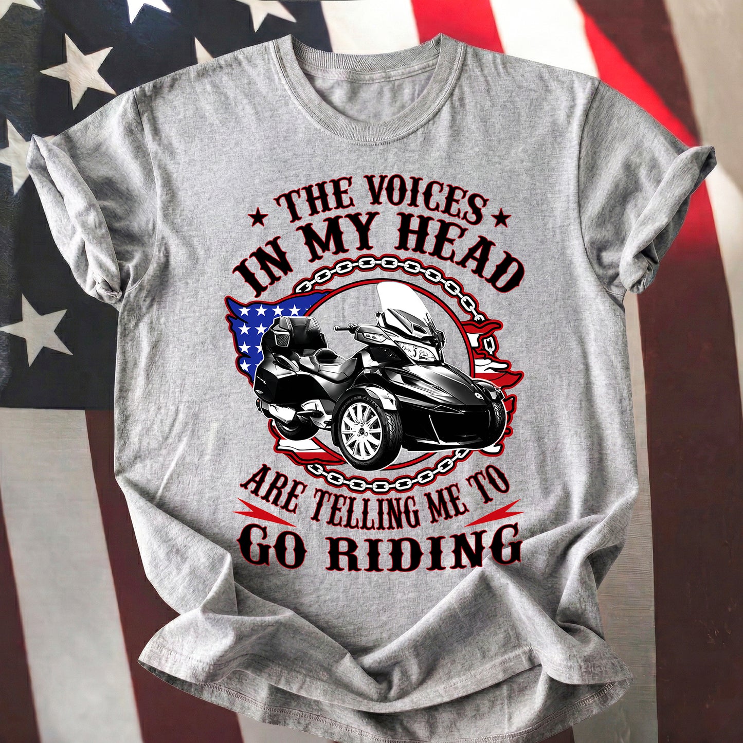 The Voice in My Head Spyder Riding T-shirt
