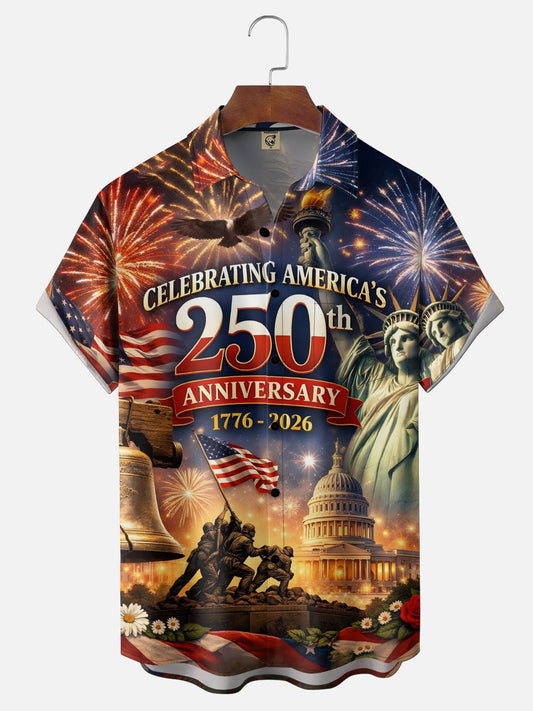 250th Anniversary Of USA Independence Day Holiday Hawaiian Shirt