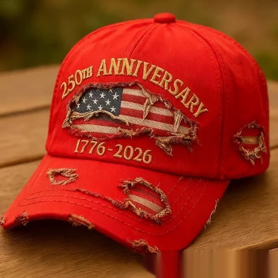 Vintage 250th Anniversary Embroidered Distressed Baseball Cap