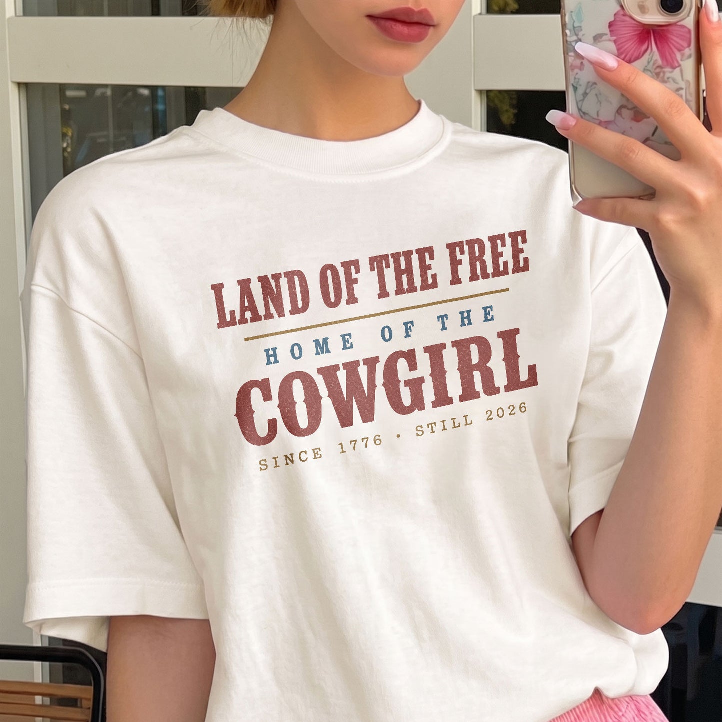 Home of the Cowgirl, America Semiquincentennial Comfort Colors Shirt