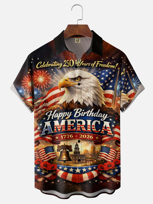 250th Anniversary Of USA Independence Day Holiday Hawaiian Shirt