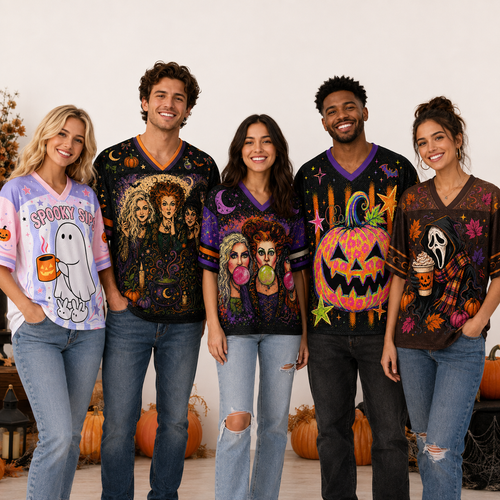 Custom Halloween Fall Mesh Jersey