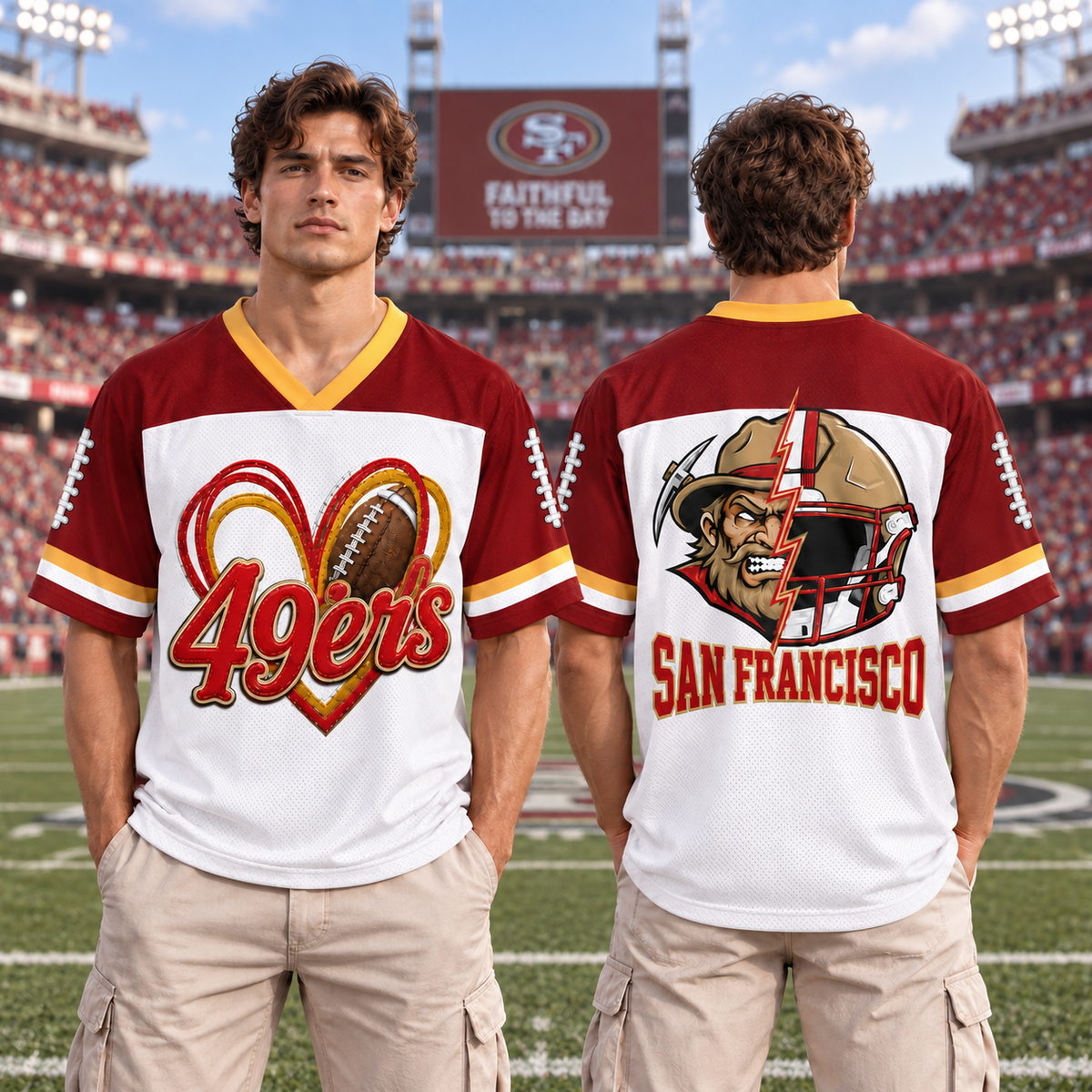 American Mascots Football Mesh Jersey