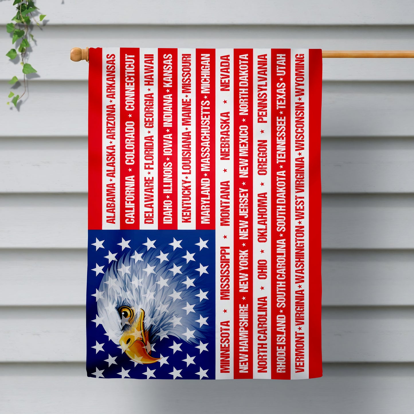 Patriotic 250th Anniversary 50 States Eagle America Flag