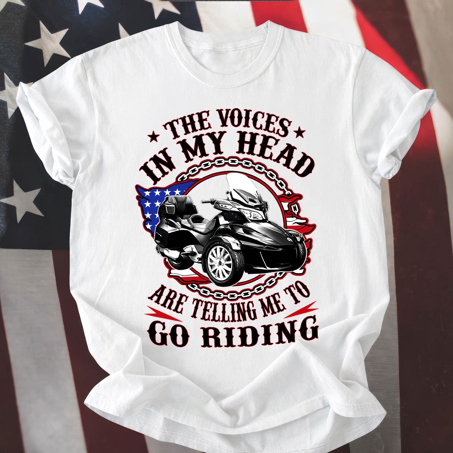 The Voice in My Head Spyder Riding T-shirt