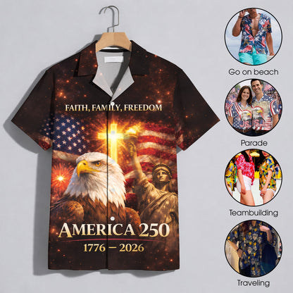 250th Anniversary Of USA Independence Day Holiday Hawaiian Shirt