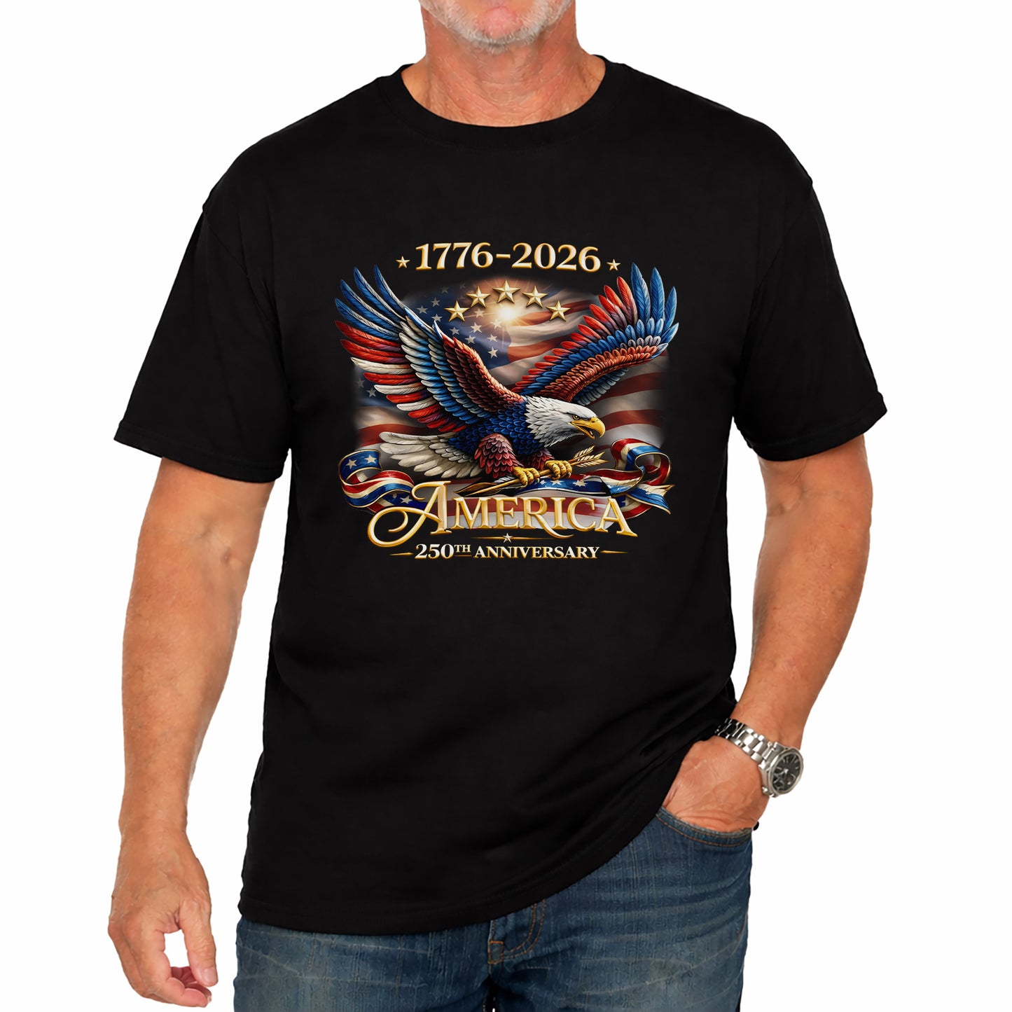 USA 250th Anniversary Eagle Shirt 1776–2026 – Patriotic American Eagle Unisex