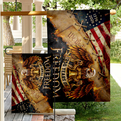 America 250 Freedom Eagle Flag, Patriotic 1776 2026 We The People Outdoor Flag