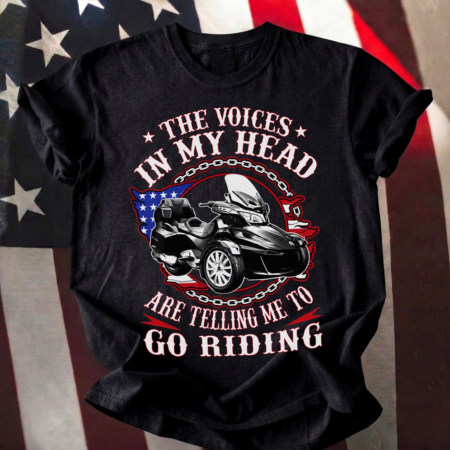 The Voice in My Head Spyder Riding T-shirt