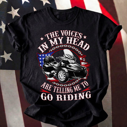 The Voice in My Head Spyder Riding T-shirt