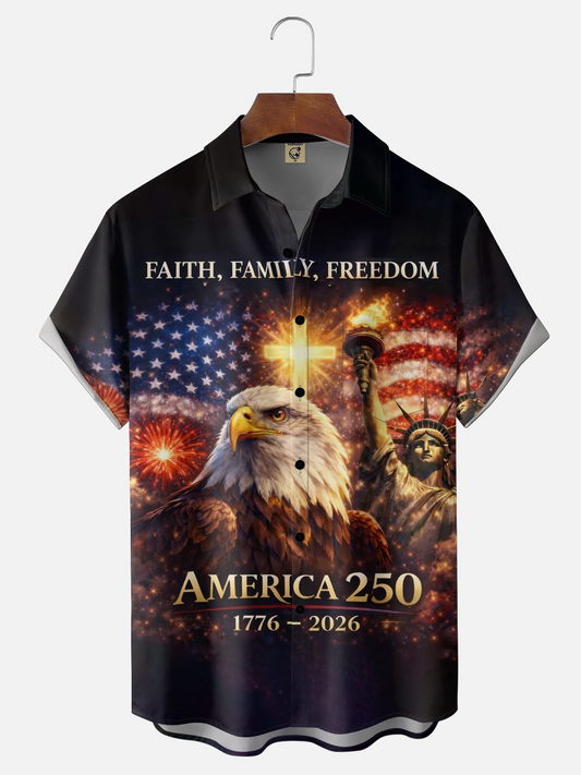 250th Anniversary Of USA Independence Day Holiday Hawaiian Shirt