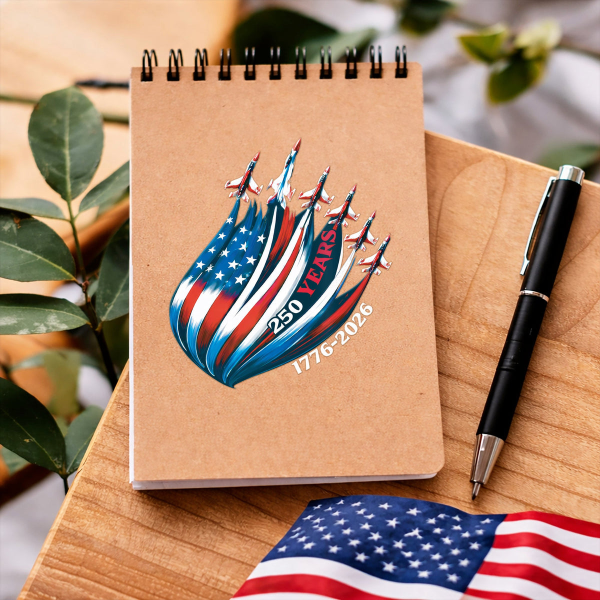 America 250th Anniversary Decal 1776-2026 Patriotic USA Flag Car Window Sticker