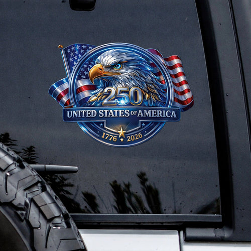 USA 250th Anniversary Eagle Decal – United States of America 1776–2026 Patriotic