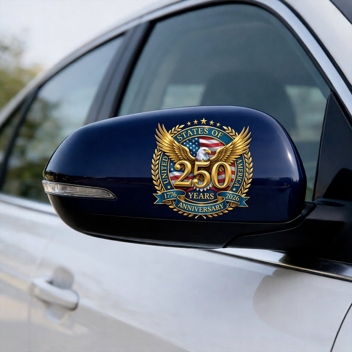 USA Eagle Flag 250th Anniversary Decal 1776-2026 Patriotic Sticker