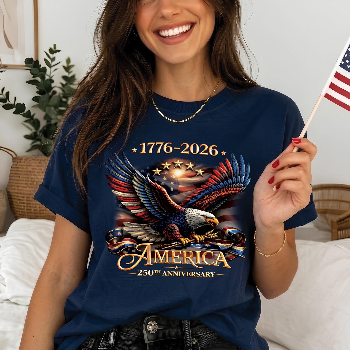 USA 250th Anniversary Eagle Shirt 1776–2026 – Patriotic American Eagle Unisex
