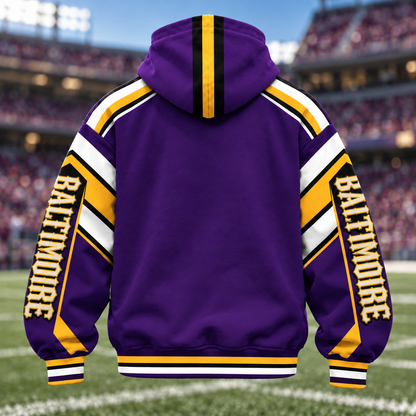 Mask Hoodie Football Fan - City Team Zip Hoodie
