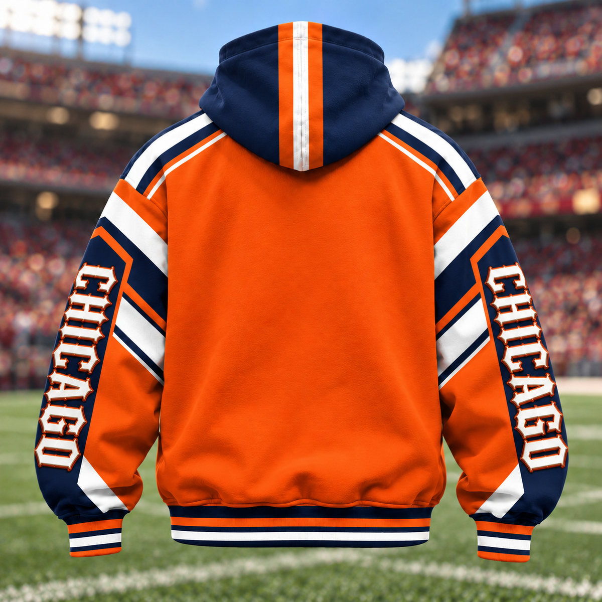 Mask Hoodie Football Fan - City Team Zip Hoodie