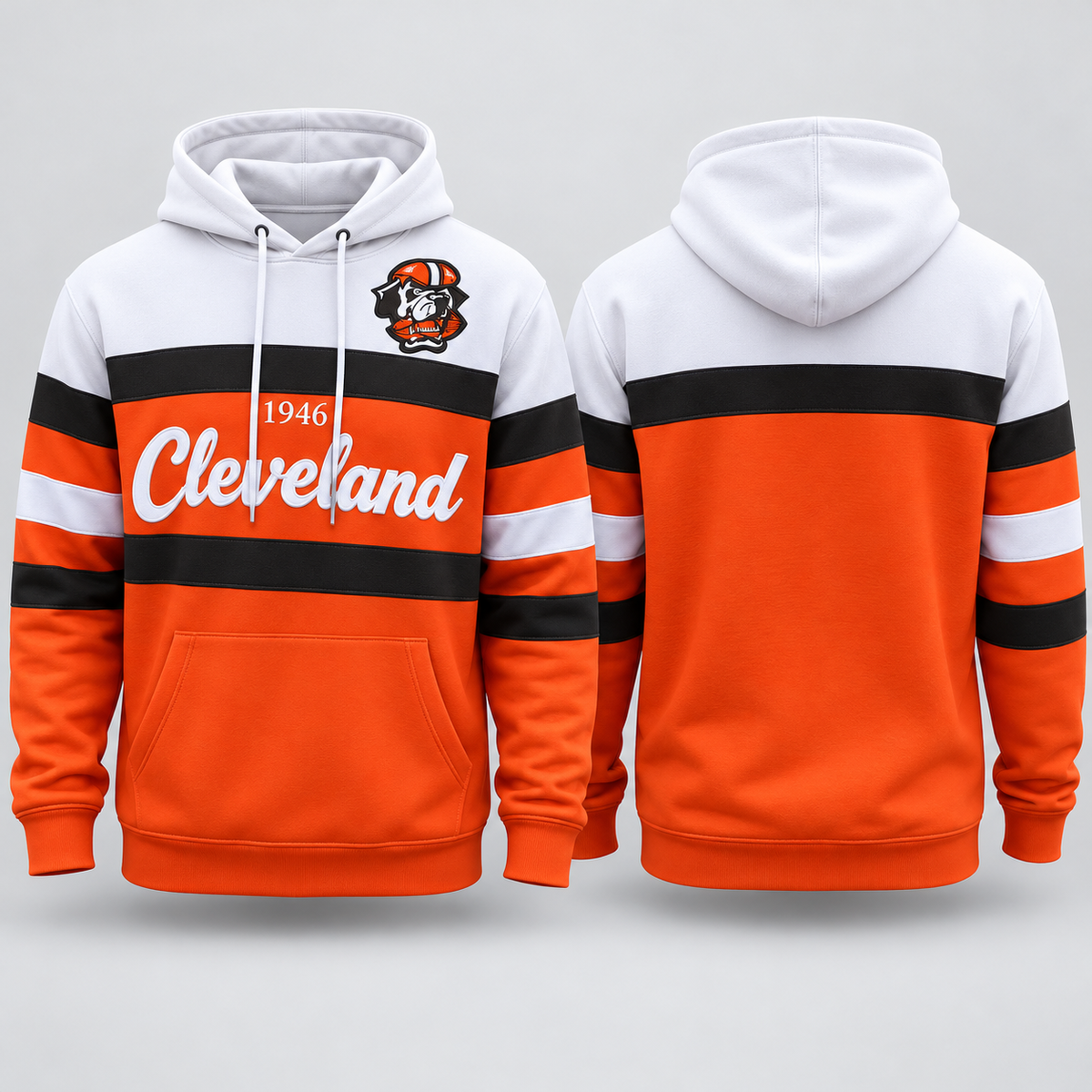 Unisex Football Retro City Letter Hoodie All Team Color
