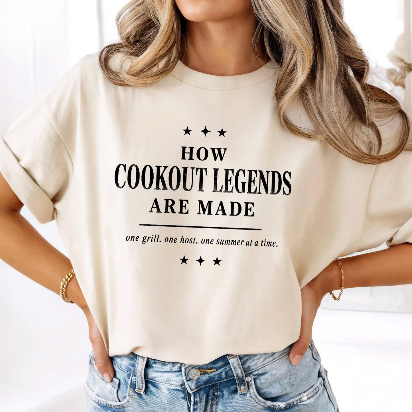 HOW COOKOUT LEGENDS ARE MADE, America Semiquincentennial Comfort Colors Shirt