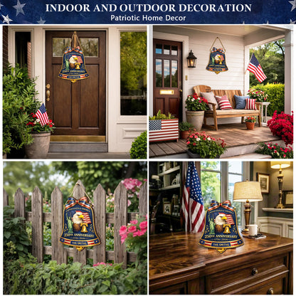 Custom Wood Sign - Personalized America 250th Anniversary Gifts For Mom, Dad, Brother, Sister, Kids