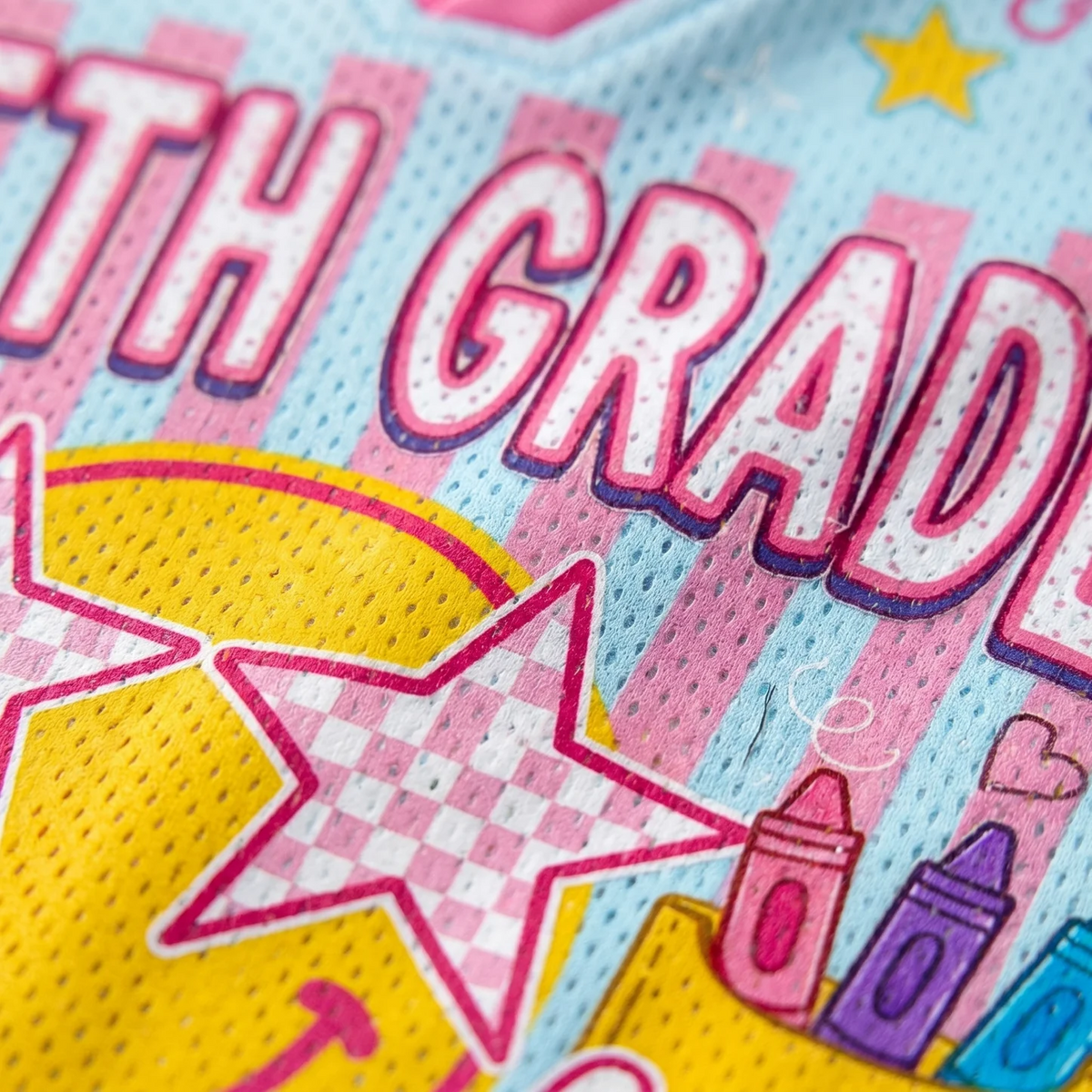 Custom Teacher Mesh Jersey, Personalized Back-to-School Shirt