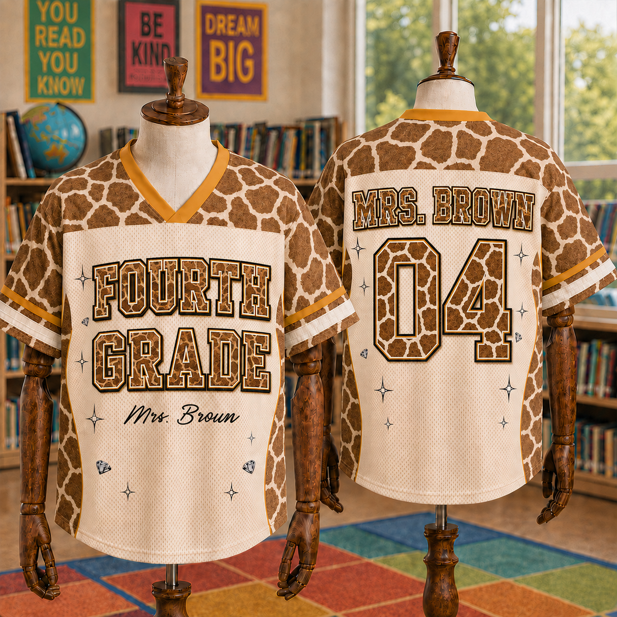 Custom Animal Safari Mesh Jersey, Wild Jungle Classroom Jersey