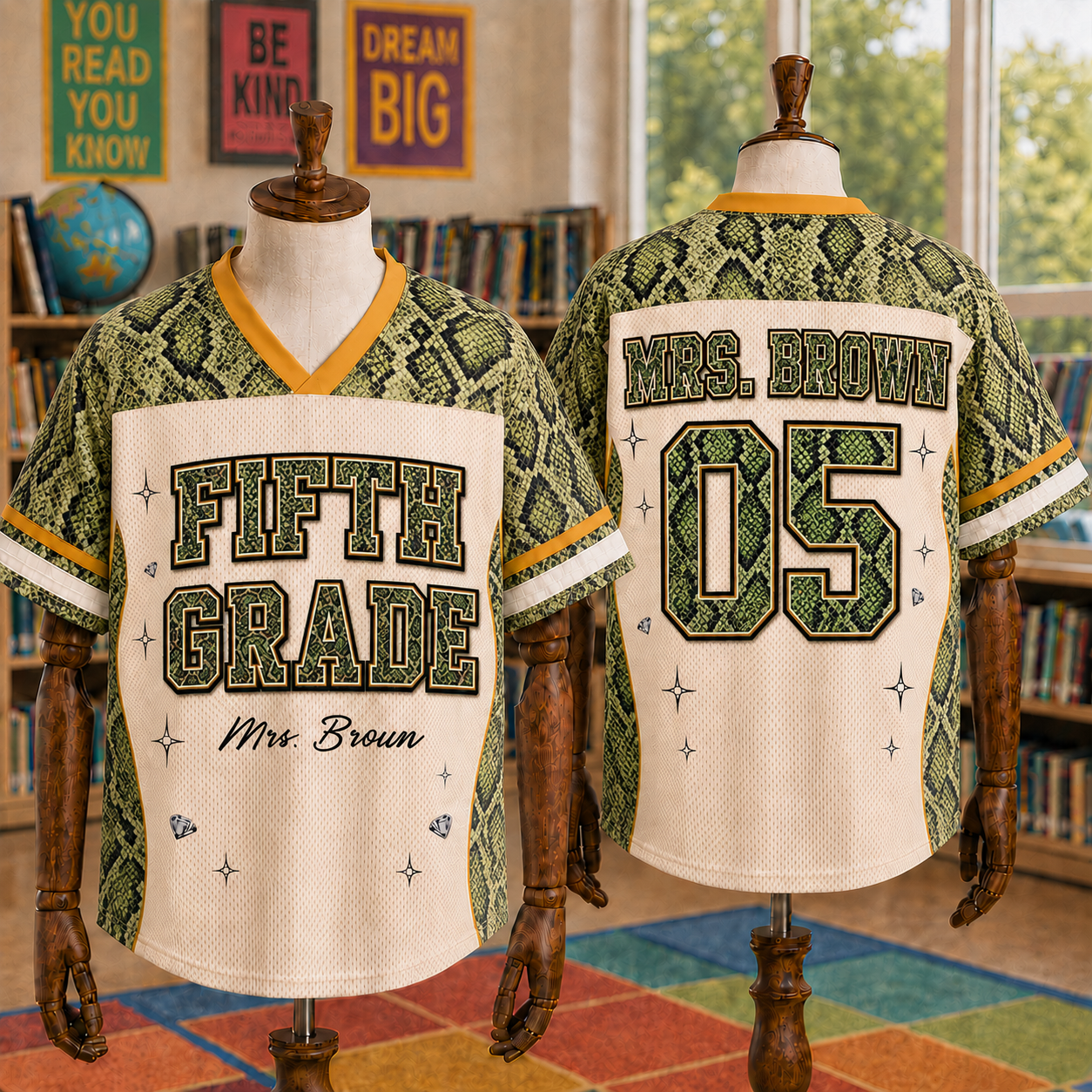 Custom Animal Safari Mesh Jersey, Wild Jungle Classroom Jersey