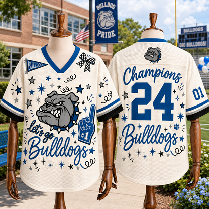 Custom Mascot Preppy Team Game Day Spirit Week Mesh Jersey