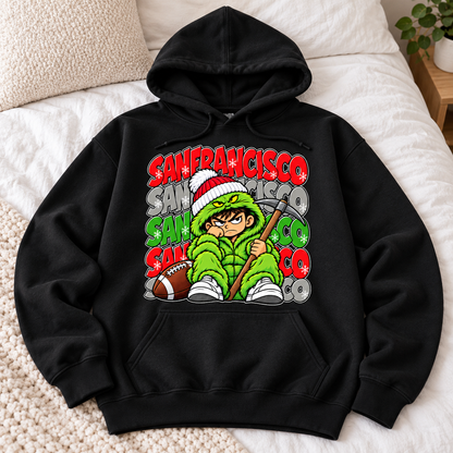San Francisco Christmas Green Monster Sweatshirt - American Football Fan