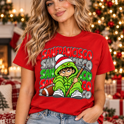 San Francisco Christmas Green Monster Sweatshirt - American Football Fan