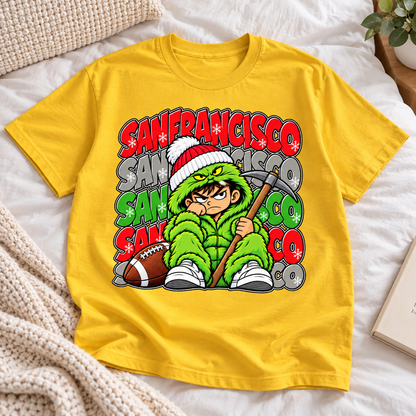 San Francisco Christmas Green Monster Sweatshirt - American Football Fan