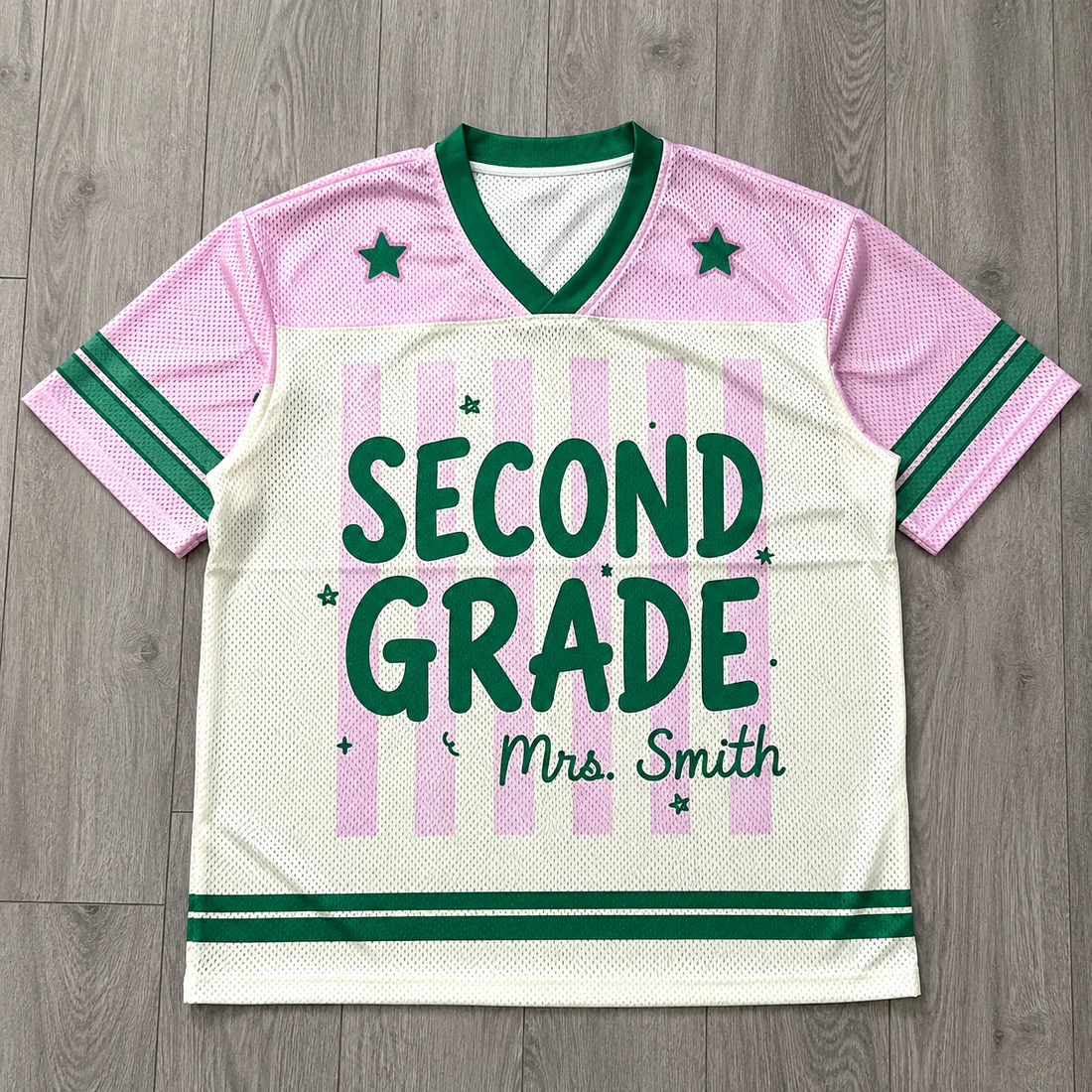 Custom Teacher Mesh Football Jersey, Personalized Back to School Shirt