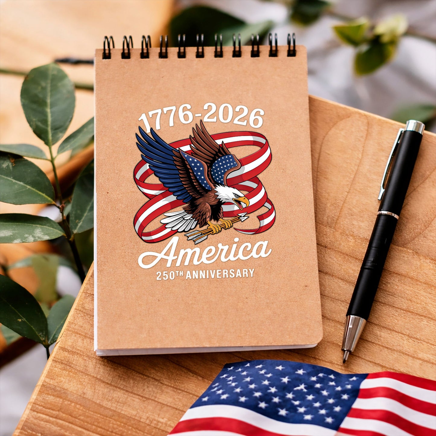 America 250th Anniversary Decal, Eagle Patriotic 1776 2026 Car Sticker